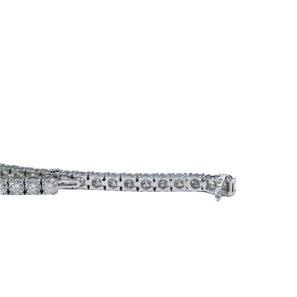170-2951-B5859-2W.jpg?v=  Diamond Tennis Bracelet Round Brilliant 12.57 tcw in 14K White Gold